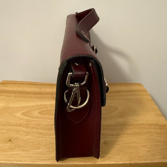 The Cambridge Satchel Company 13" Batchel with with Magnetic Closure- Oxblood - Picture 3 of 6